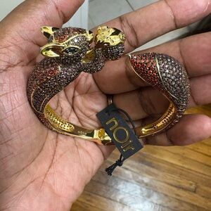 nOir Gold and Brown squirrel Bracelet